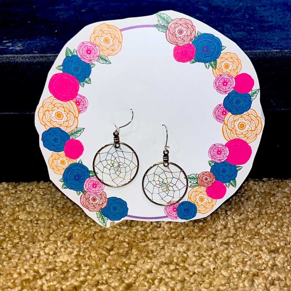 Vintage dream catcher earrings